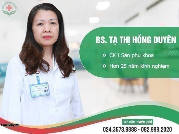 Bác sĩ CKI Sản phụ khoa Tạ Thị Hồng Duyên