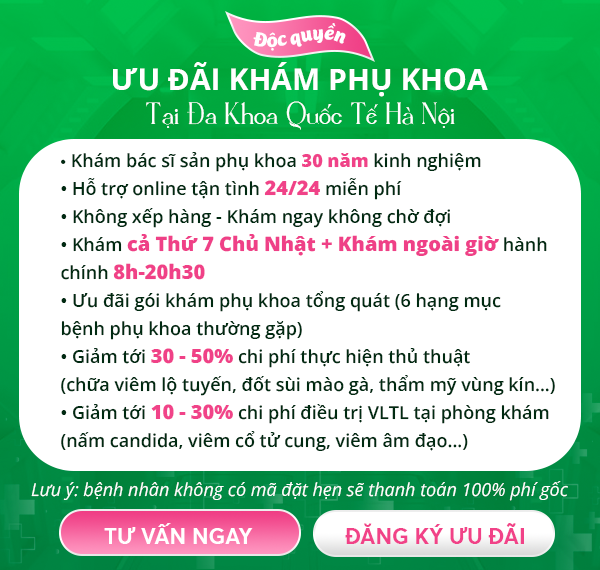 ưu đãi khám phụ khoa
